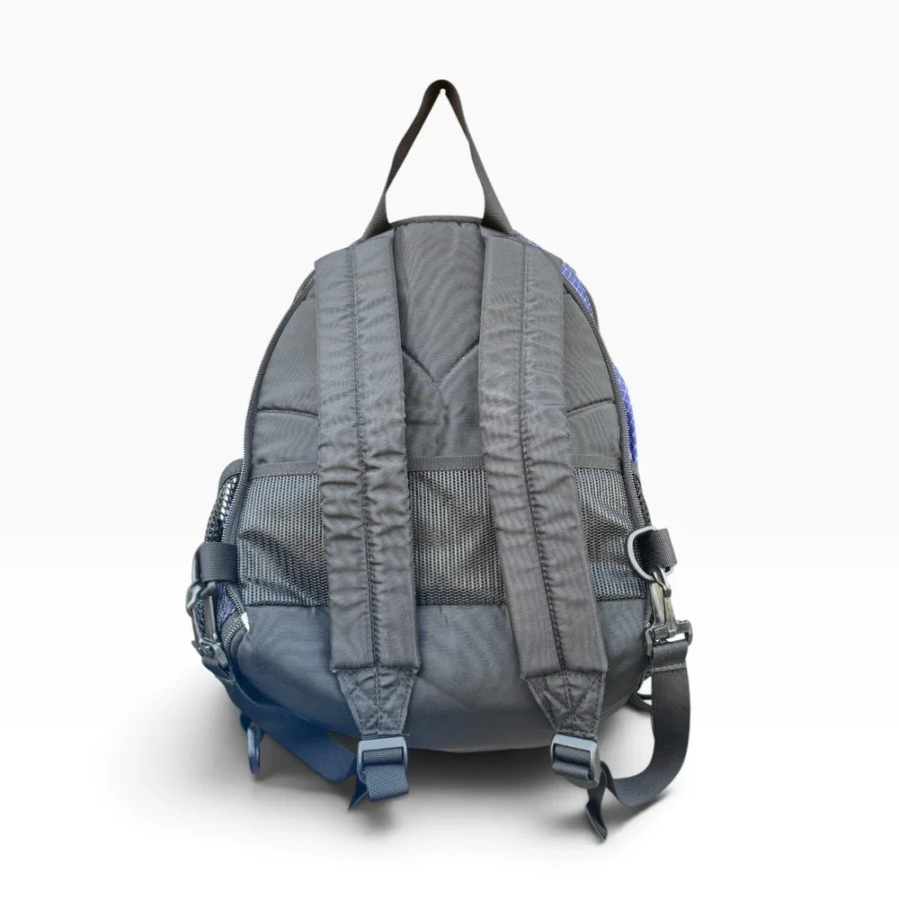 Kelty Kids Blue Grid Ripstop Backpack Hiking Daypack School Bag Reflective